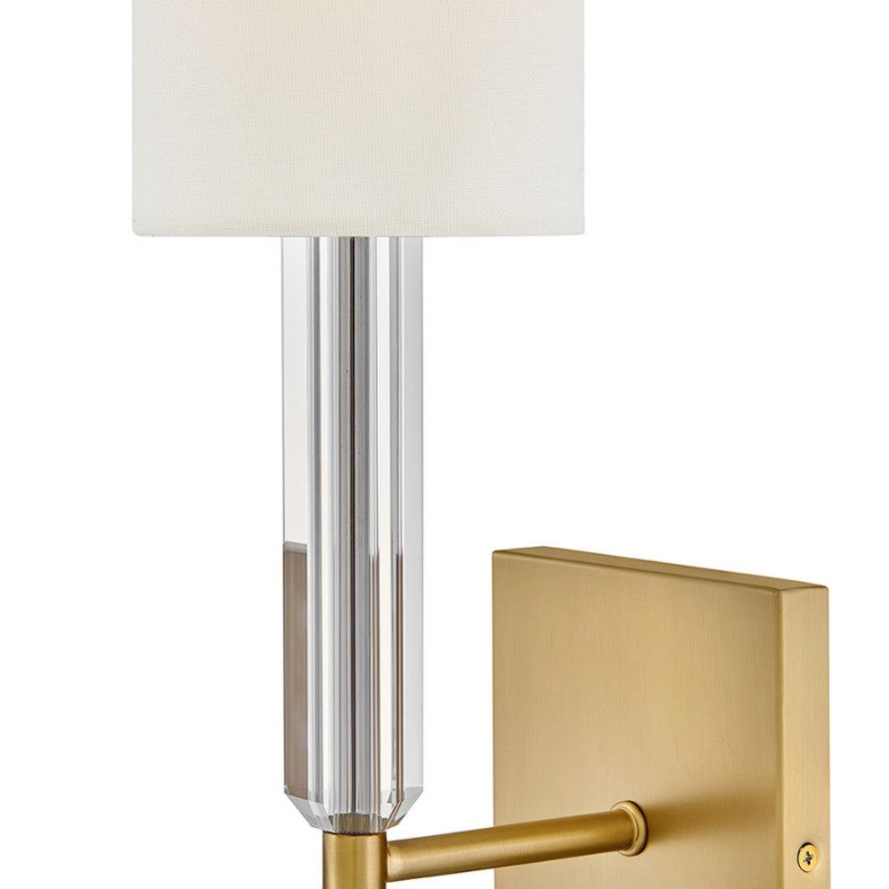 Hinkley Anika Large Single Light Sconce, Lacquered Brass