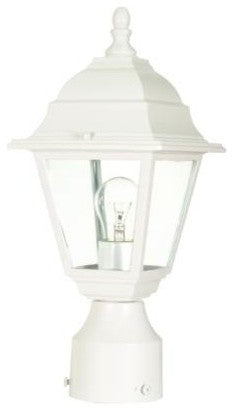 Nuvo Briton 1-Light Incandescent Outdoor Light Fixture, White