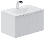 Pershing 30" Single Vanity Set, White, Ceramic Basin