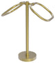 Two Ring Oval Guest Towel Holder, Satin Brass