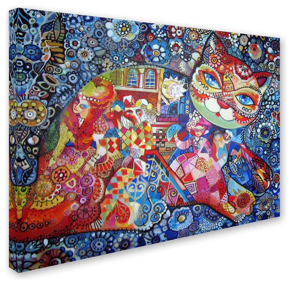 Oxana Ziaka 'Venice Cat' Canvas Art, 24" x 32"