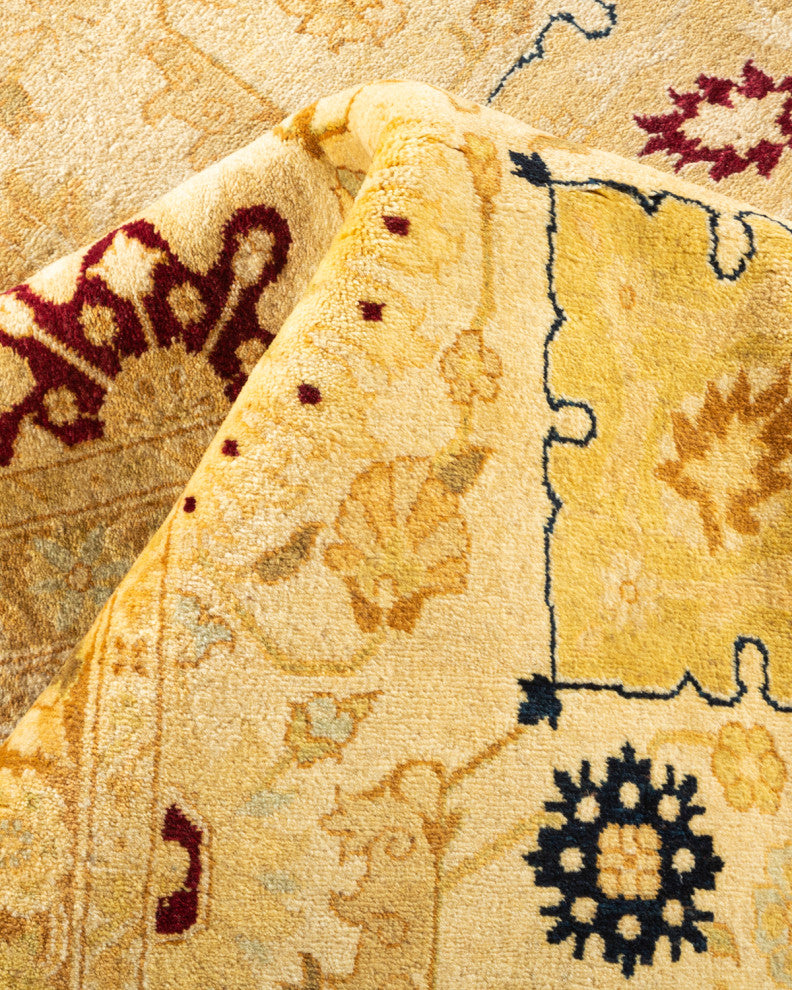 Kamble One-of-a-Kind Hand-Knotted Area Rug Ivory, 8'3"x10'4"