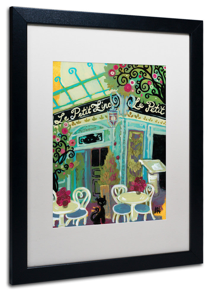 Natasha Wescoat 'Le Petit Zinc' Art, Black Frame, White Mat, 16x20