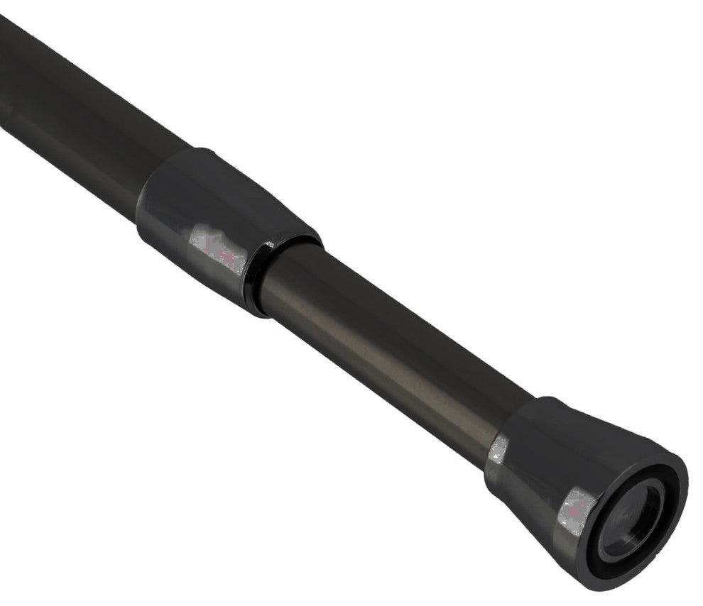 Tension Adjustable Shower Curtain Rod 28-47 Inches, Black