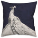 Glorious White Peacock 3 20x20 Spun Poly Pillow