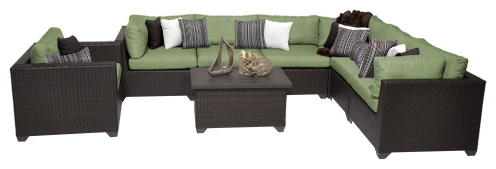 Belle 8 Piece Outdoor Wicker Patio Furniture Set 08b