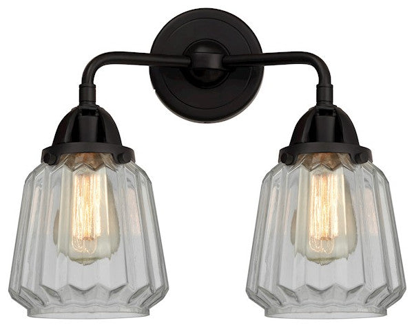 Innovations Lighting 288-2W-BK-G142-LED 2 Light 14" Bath Vanity Light