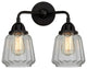 Innovations Lighting 288-2W-BK-G142-LED 2 Light 14" Bath Vanity Light