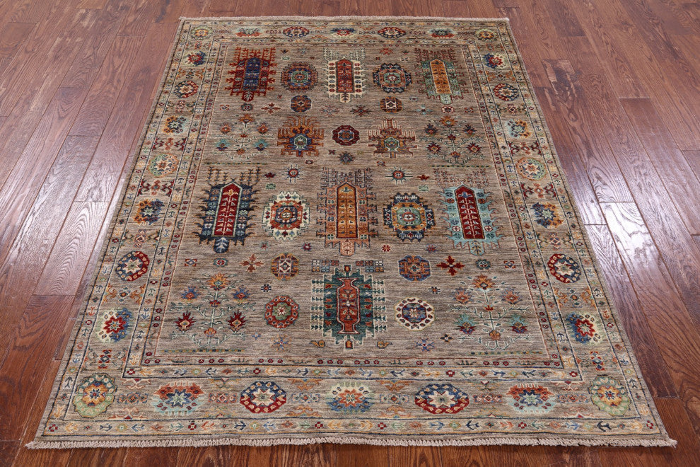 Persian Handmade Wool Rug 5' 1" X 6' 8" - Q12185