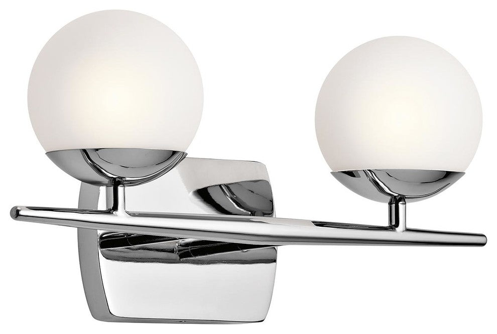 Bath 2-Light Halogen, Chrome