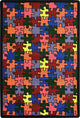 Playful Patterns Rug, Puzzled, 3'10"x5'4"