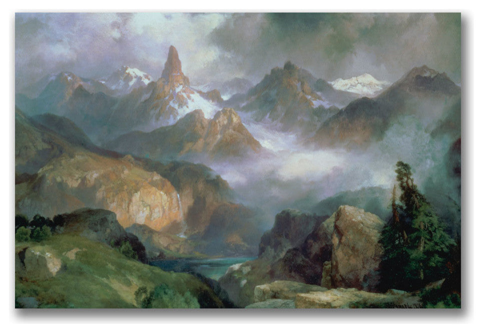 'Index Peak Yellowstone' Canvas Art by Thomas Moran
