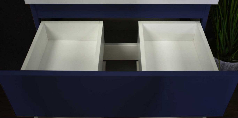 Salt 18Dx30" Floating Bathroom Vanity, Cabinet Only, Navy