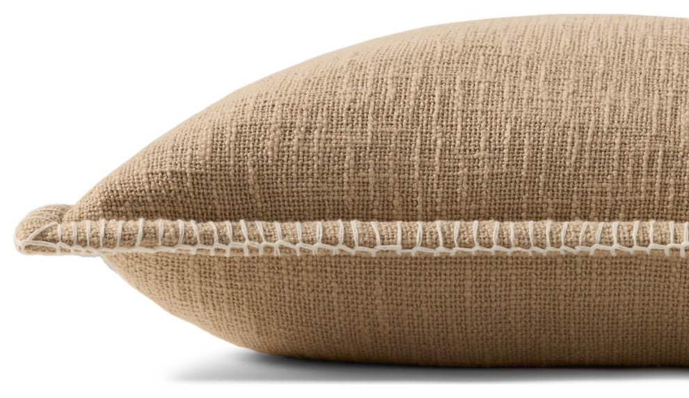 Loloi PLL0109 Tan 22'' x 22'' Cover WithDown