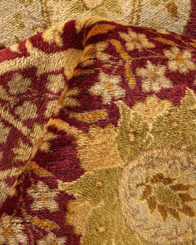 Mogul, One-of-a-Kind Hand-Knotted Area Rug Purple, 8' 10 x 11' 10