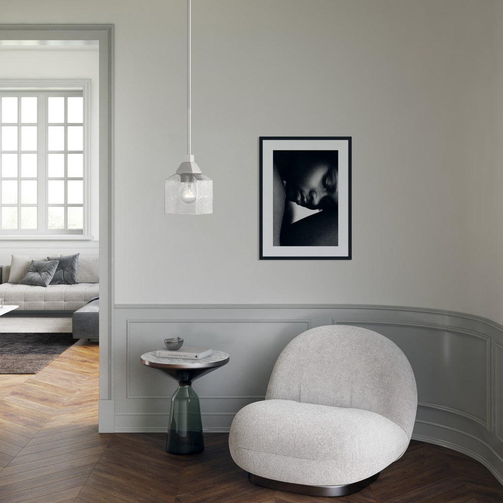 Aragon 1 Light Brushed Nickel Mini Pendant