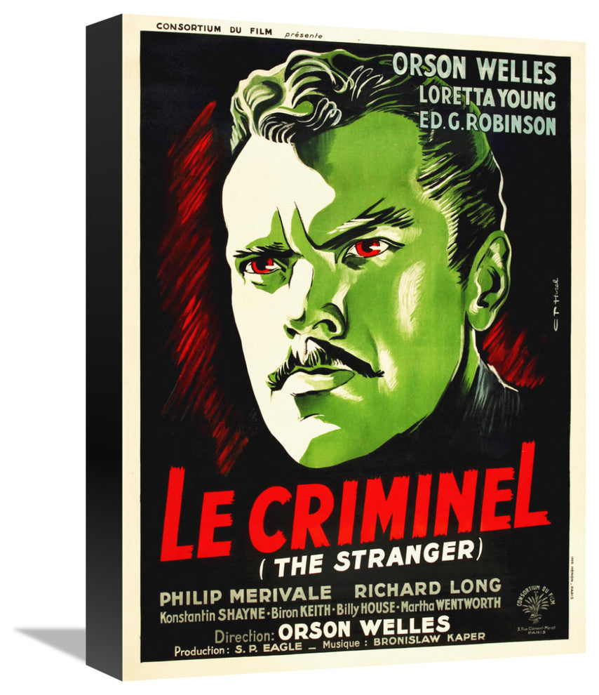"French - The Stranger" Canvas Giclee by Hollywood Photo Archive, 12"x16"