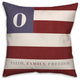 Faith Family Freedom Monogram Flag O 18x18 Spun Poly Pillow