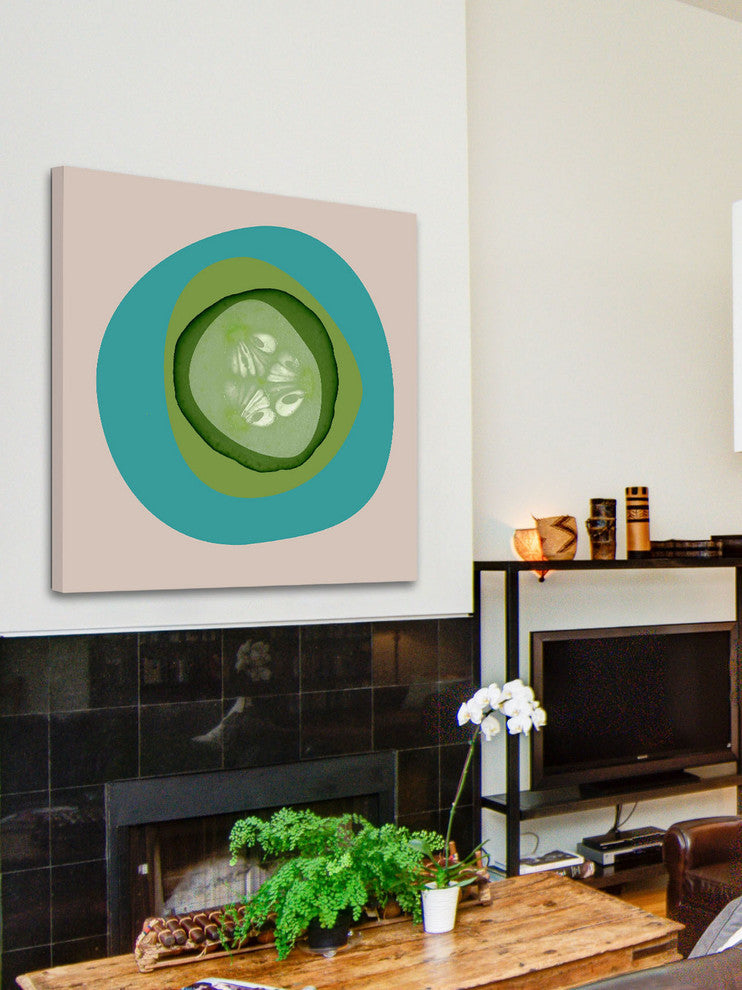 "September Cucumber" Painting Print on Canvas by Irena Orlov