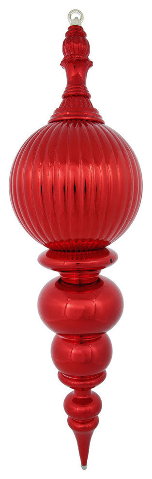 28" Red Shiny Finial