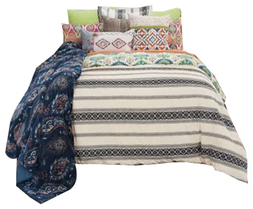Rizzy Home 98"x98" Duvet