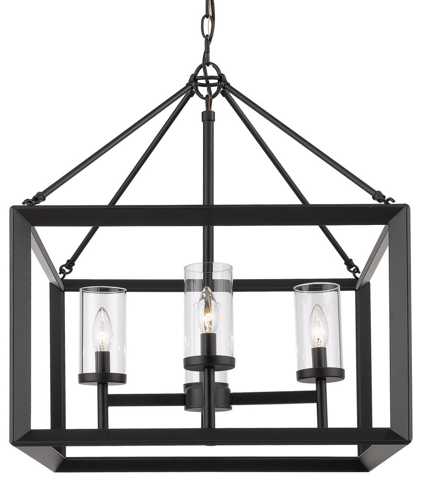 Smyth 4 Light Chandelier With Clear Glass Shade