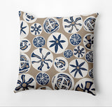 Bay Treasure Pillow, Taupe, 18"x18"