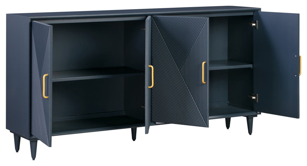 Arvada 4 Door Sideboard, Blue