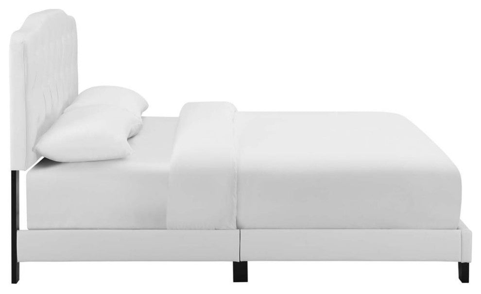 Amelia Queen Faux Leather Bed
