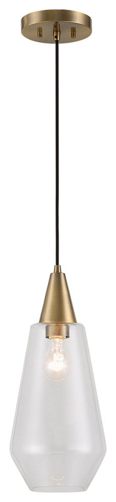 Uttermost Eichler 1-Light Mini Pendant 21559, Antique Brass