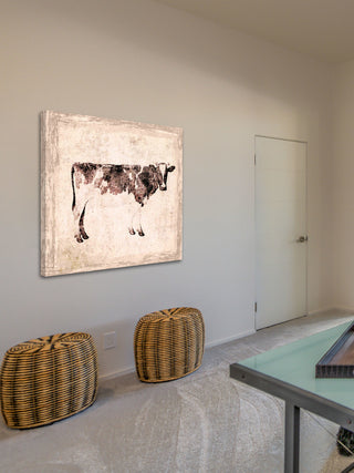 "Cow" Painting Print on Canvas by Irena Orlov