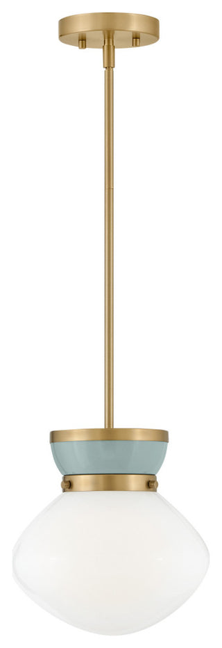 Lark 83607 Lucy 10"W Mini Pendant - Lacquered Brass / Black