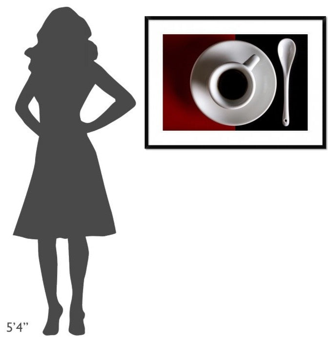 "Na Tazziurell E Caffa" Framed Digital Print by Antonio Zaccagnino, 38"x28"