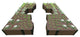 Uptown Brown Walk-Through Inner Roboto 14'x16'x22" Raised Garden Bed, 1" Profile