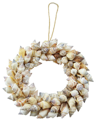 Natural Chula Shell Wreath, 6" Diameter