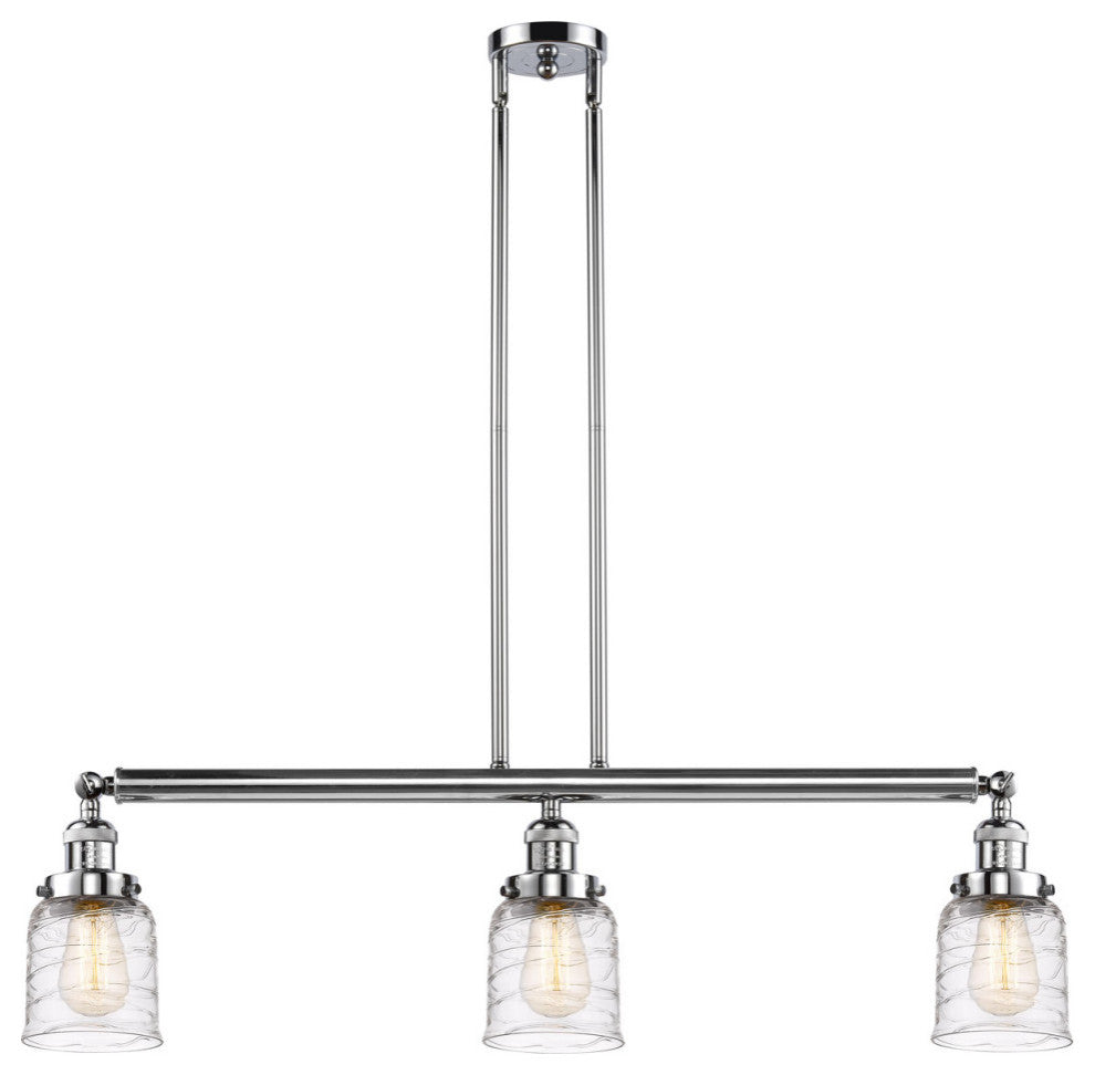 INNOVATIONS 213-PC-G513-LED 3-Light Island Light Polished Chrome