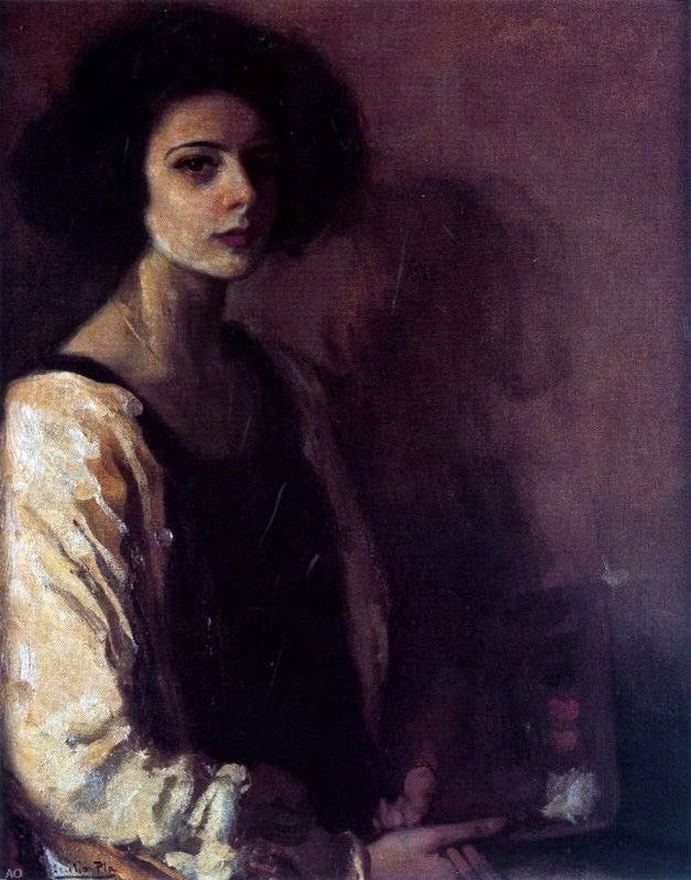Cecilio Pla y Gallardo Retrato de su Hija, Gallery Wrapped Canvas, 21"x28"
