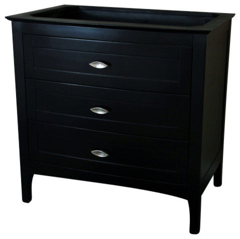 35" Single Sink Vanity, Espresso Cabinet Only