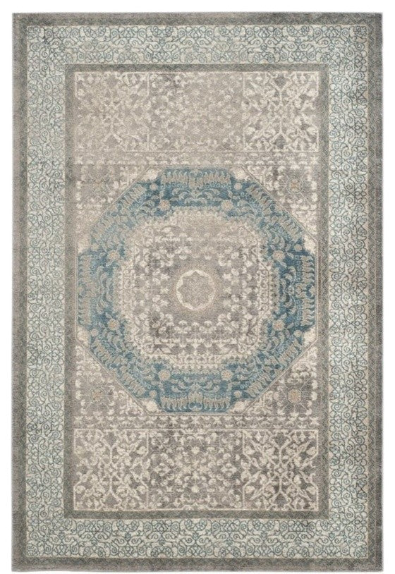 Safavieh Sofia Sof365A  Rug, Light Grey/Blue, 2'6" X 4'0"
