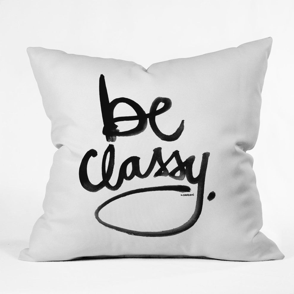 Kal Barteski Be Classy Outdoor Throw Pillow