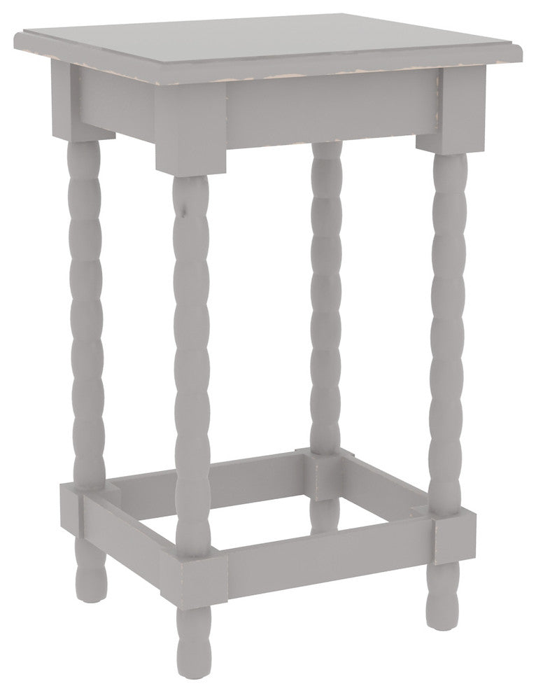 Christopher Accent End Table, 22 1/4" Tall, Gray
