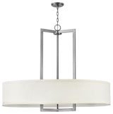 Hinkley Hampton Large Drum Chandelier, Antique Nickel