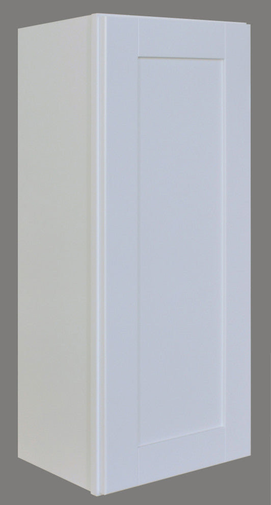 Shaker Hill Series Single Door Kitchen Wall Cabinet With Soft Close, 15"x36"