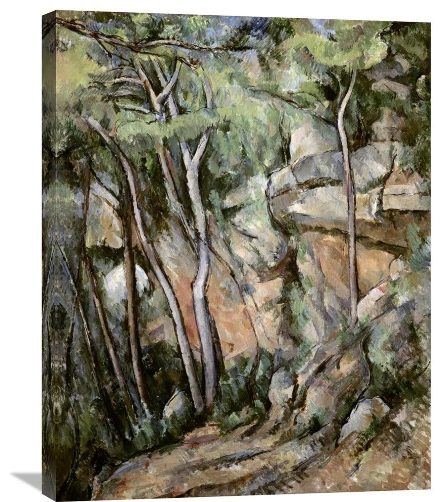 "In The Park of Chateau Noir" Stretched Canvas Giclee by Paul Cezanne, 24"x30"