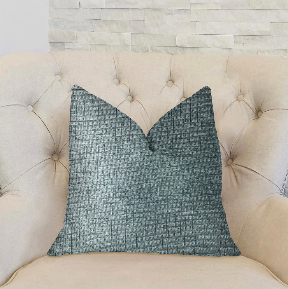 NewEra Bliss Blue Luxury Throw Pillow, 22"x22"