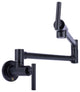 Brienza Contemporary Pot Filler Kitchen Faucet in Matte Black