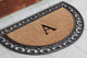 A1HC Natural Coir Monogrammed Door Mat For Front Door, 30"x48", A