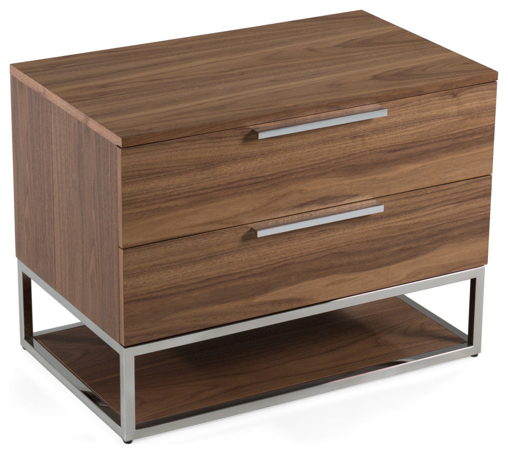 Modrest Helenora Modern Walnut Nightstand