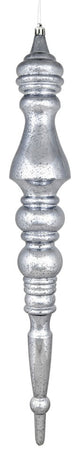 Vickerman N190987D 20" Pewter Mercury Finial, Pack of 2
