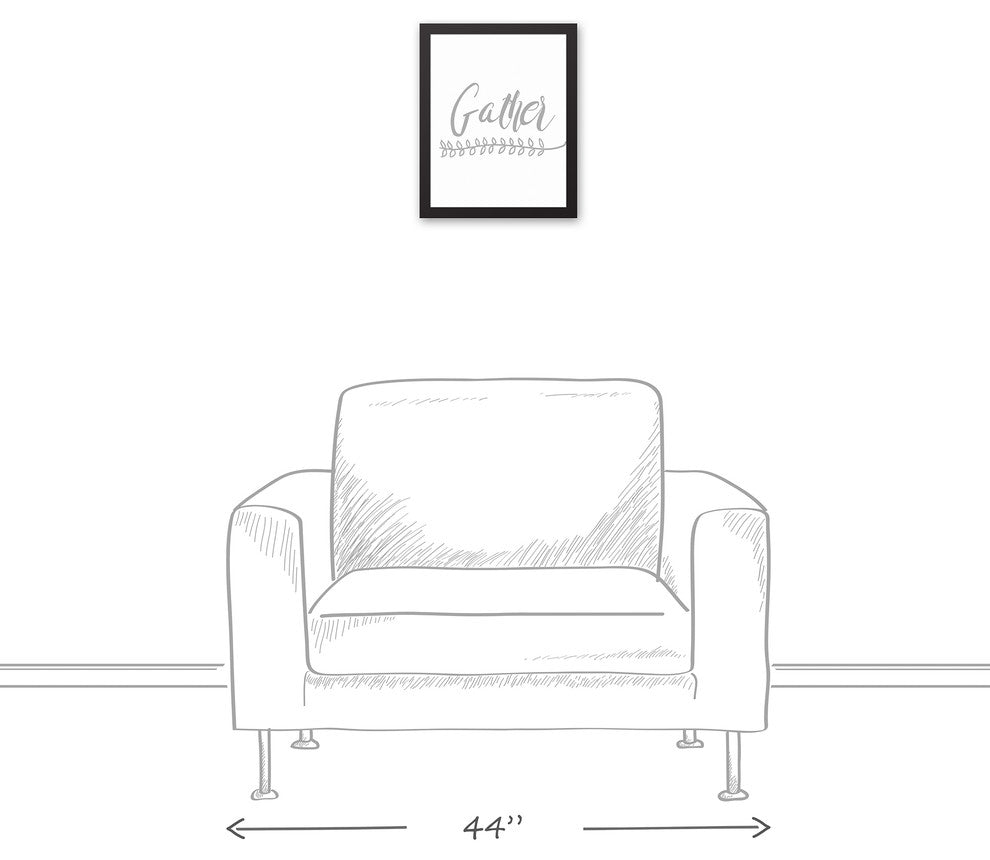Gather 11x14 Black Framed Canvas